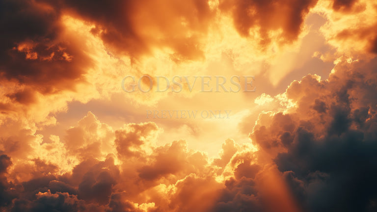 Blank worship background heavenly clouds