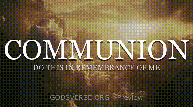 Communion motion background heavenly clouds