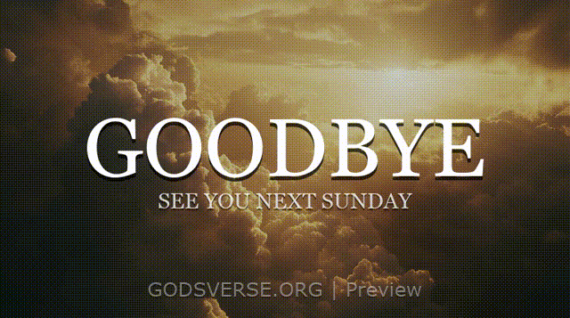 Goodbye motion background heavenly clouds