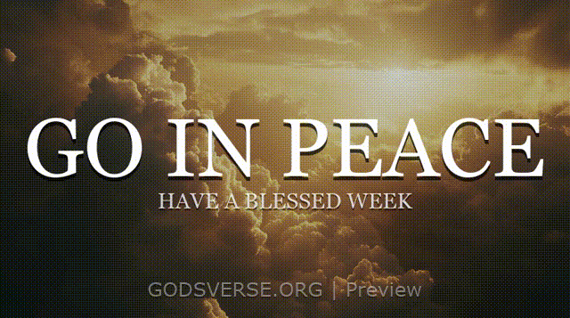 Go In Peace motion background heavenly clouds