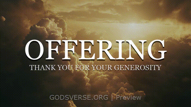 Offering motion background heavenly clouds