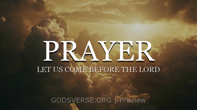 Prayer motion background heavenly clouds