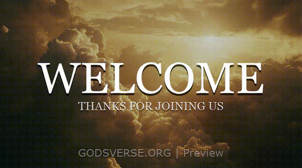 Welcome motion background heavenly clouds