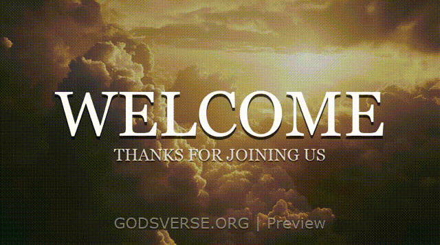 Welcome motion background heavenly clouds