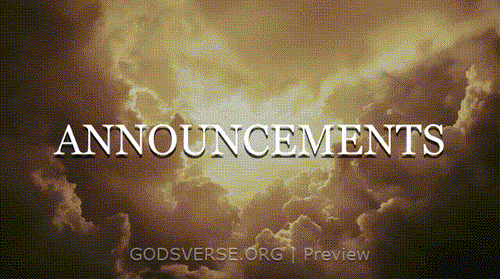 Announcements motion background heavenly clouds