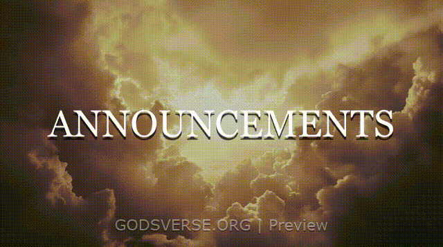 Announcements motion background heavenly clouds