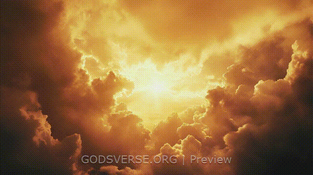 Blank motion background heavenly clouds