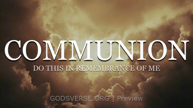Communion motion background heavenly clouds