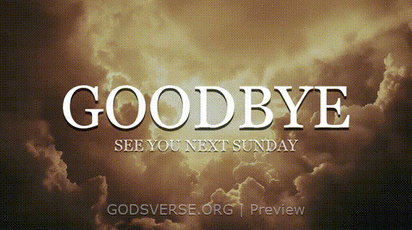 Goodbye motion background heavenly clouds
