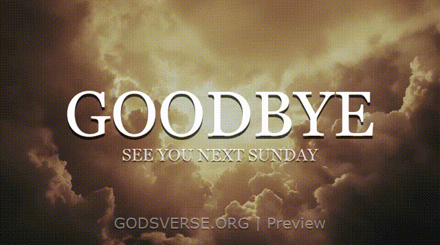 Goodbye motion background heavenly clouds