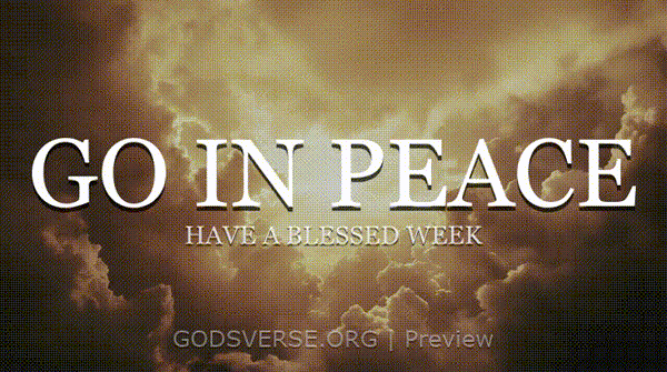 Go In Peace motion background heavenly clouds