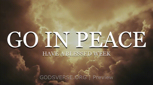 Go In Peace motion background heavenly clouds