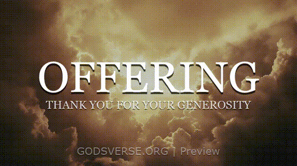 Offering motion background heavenly clouds