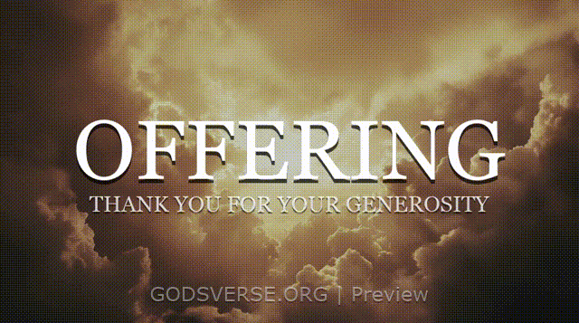 Offering motion background heavenly clouds