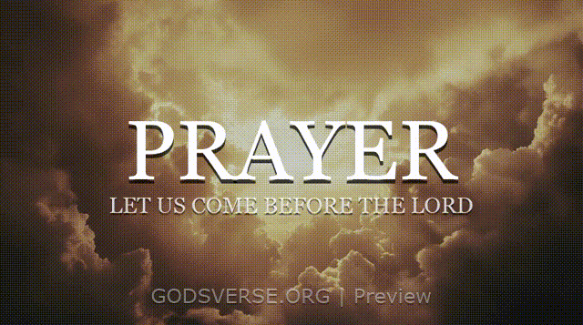 Prayer motion background heavenly clouds