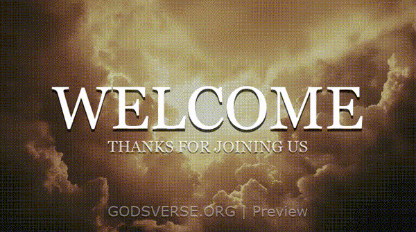 Welcome motion background heavenly clouds