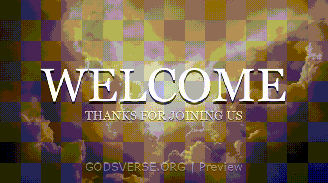 Welcome motion background heavenly clouds