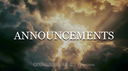 Announcements motion background heavenly clouds