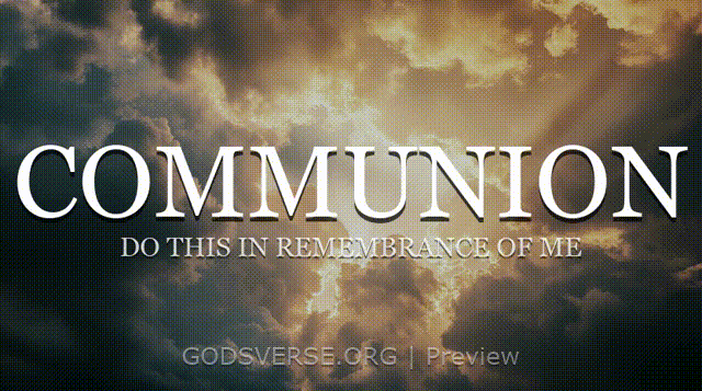 Communion motion background heavenly clouds