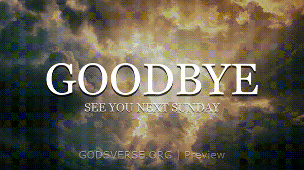 Goodbye motion background heavenly clouds