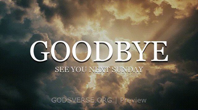 Goodbye motion background heavenly clouds