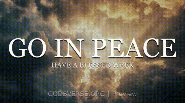 Go In Peace motion background heavenly clouds
