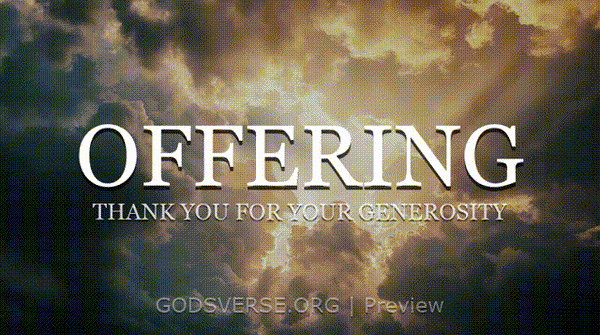 Offering motion background heavenly clouds