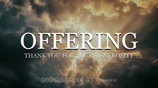 Offering motion background heavenly clouds