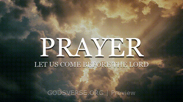 Prayer motion background heavenly clouds