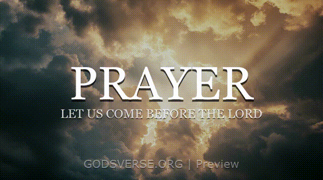 Prayer motion background heavenly clouds
