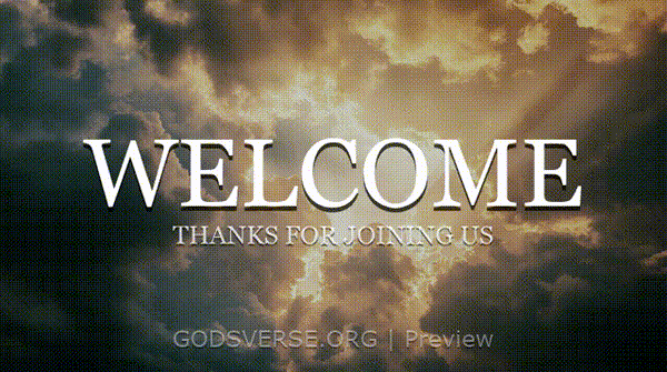 Welcome motion background heavenly clouds