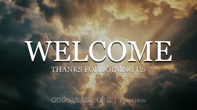 Welcome motion background heavenly clouds
