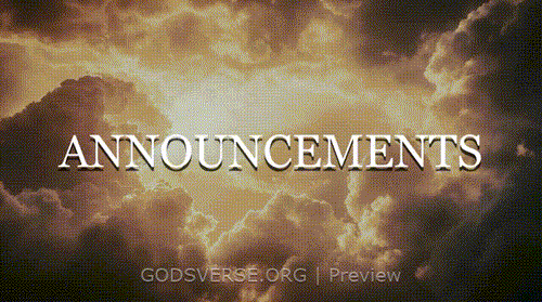 Announcements motion background heavenly clouds