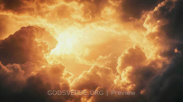Blank motion background heavenly clouds