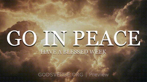 Go In Peace motion background heavenly clouds