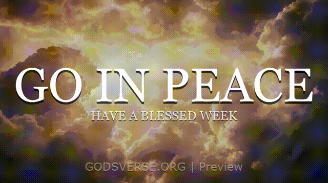 Go In Peace motion background heavenly clouds