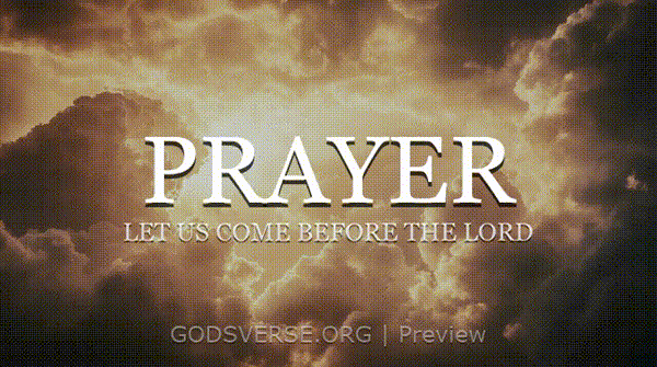 Prayer motion background heavenly clouds