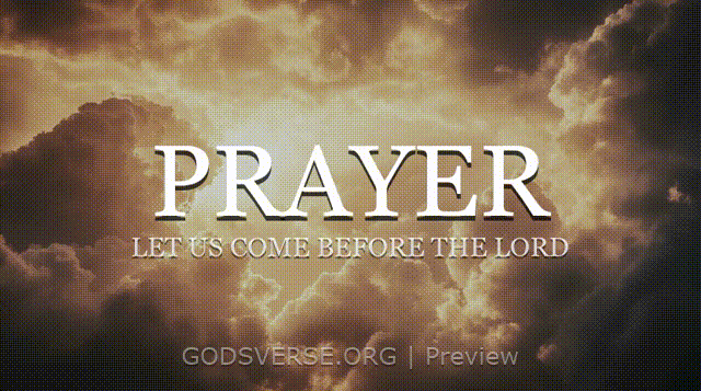 Prayer motion background heavenly clouds