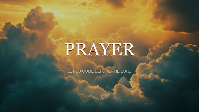 Prayer worship background heavenly clouds