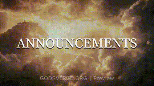 Announcements motion background heavenly clouds