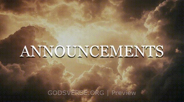 Announcements motion background heavenly clouds