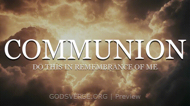 Communion motion background heavenly clouds