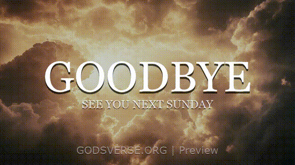 Goodbye motion background heavenly clouds