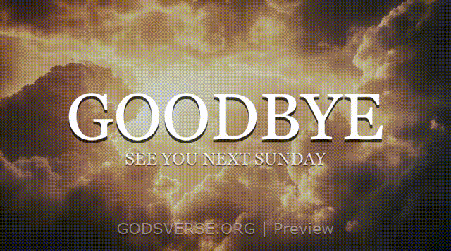 Goodbye motion background heavenly clouds