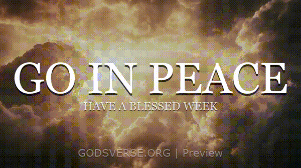 Go In Peace motion background heavenly clouds