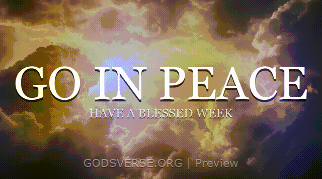 Go In Peace motion background heavenly clouds