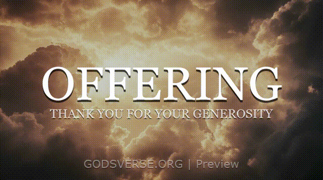Offering motion background heavenly clouds
