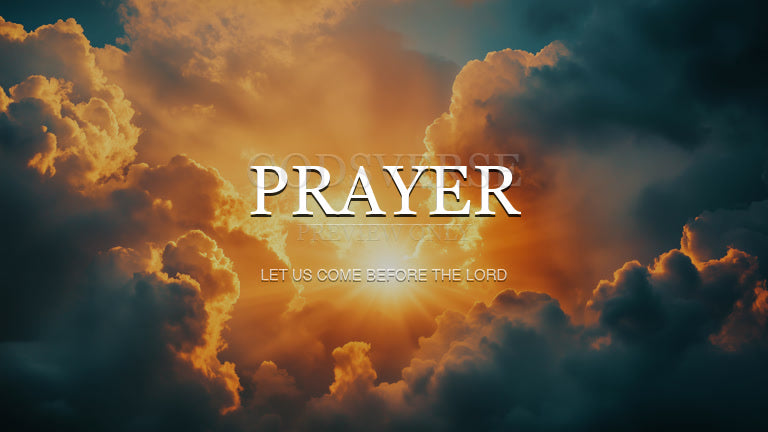 Prayer worship background heavenly clouds