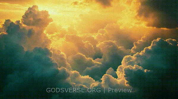 Blank motion background heavenly clouds