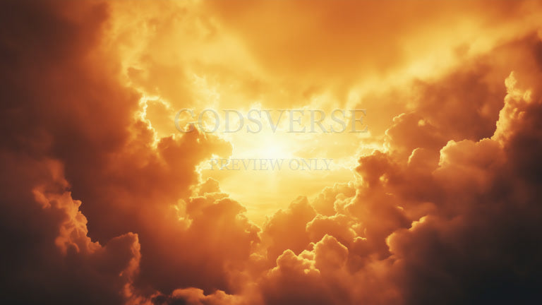 Blank worship background heavenly clouds